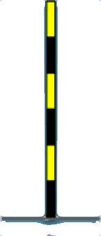 Delineatore margine autostrada sinistro