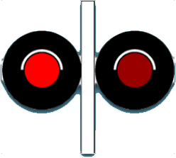 Semaforo lampeggiante rosso