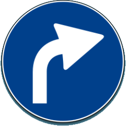 Preavviso Direzione Obbligatoria a Destra